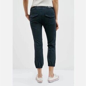 Nili Lotan Cropped French Military Pants Carbon Gray Womens Size 0 Jogger